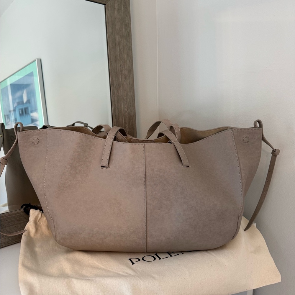 Polene Cyme Tote Large (Textured Taupe)